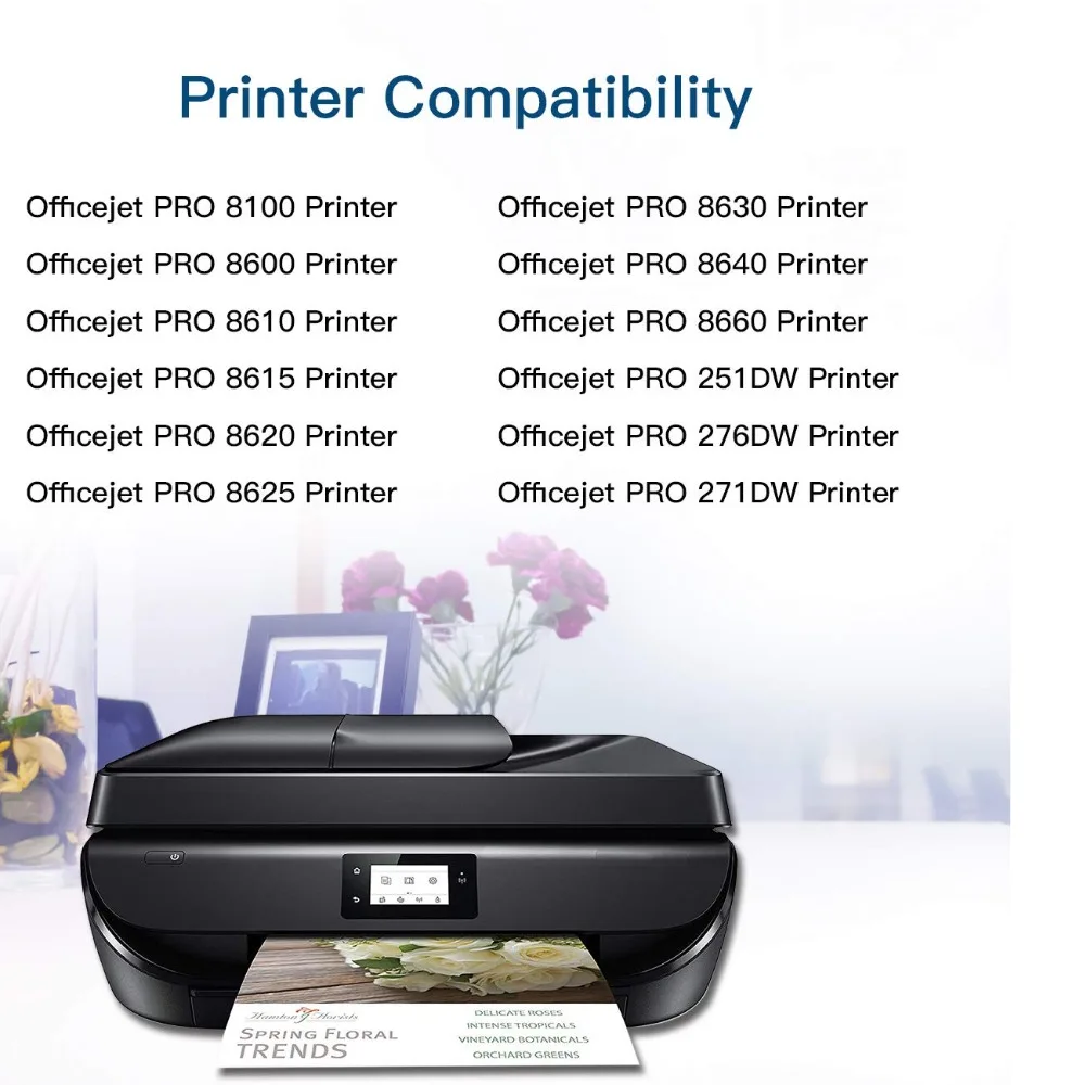Картридж чернильный совместимый с hp Officejet pro 950 951 8100 8600 8610 8620 8630 8650 251dw 276dw 4