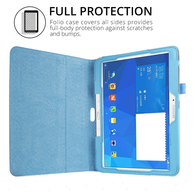 Для samsung Galaxy Tab 4 10 1 SM-T530 T531 T535 ультра тонкий PU модные кожаные Folio Stand чехол для дюйма