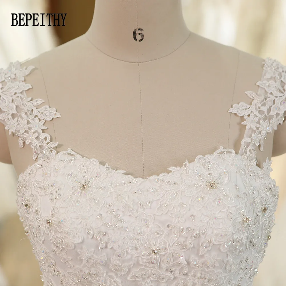 BEPEITHY Настоящее фото халат De Mariage Кружева Vestido Novias старинные свадебные платья