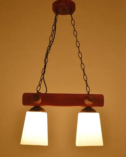 Твердый деревянный стиль винтажный деревенский подвесной светильник украшение