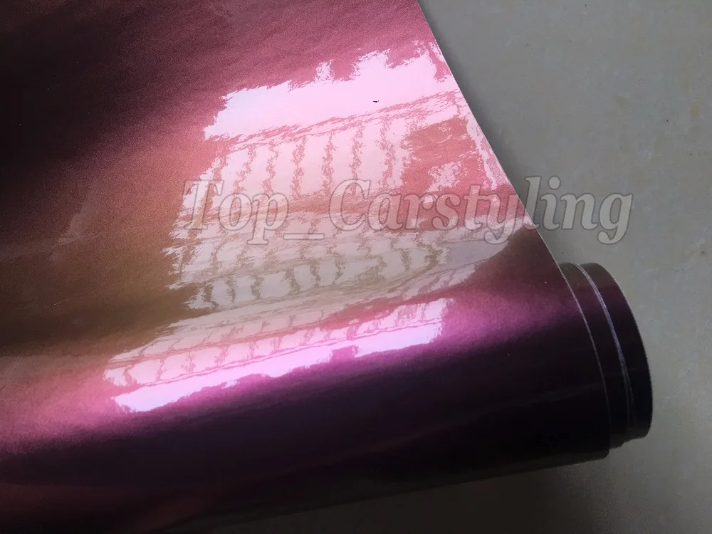 2017 Глянцевая Радужная хамелеоновая виниловая автомобильная пленка Стайлинг
