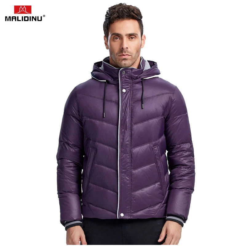 MALIDINU 2022 New Men Down Jacket Winter Down Coat Parka 70%White Duck Down Hooded Thicken Winter Jacket Brand Free Shipping