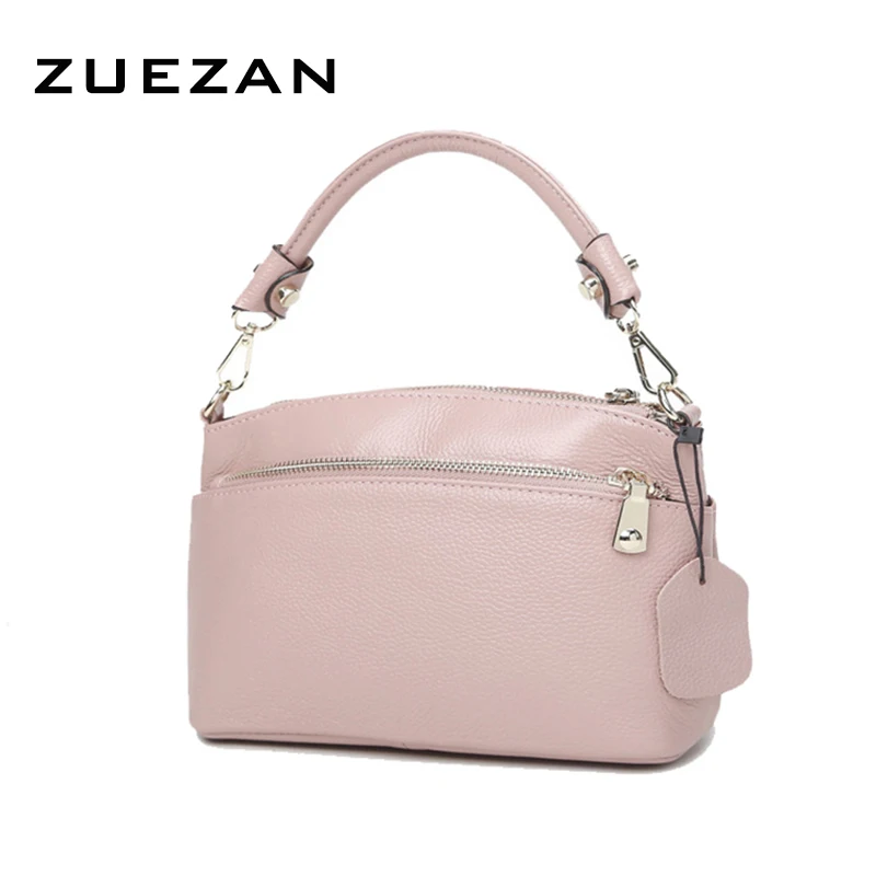 Lady Shell Messenger Bag, Fashion Women Genuine Leather Shoulder Bag,Casual Girl 100% Natural Cowhide Cross-body Messenger A039