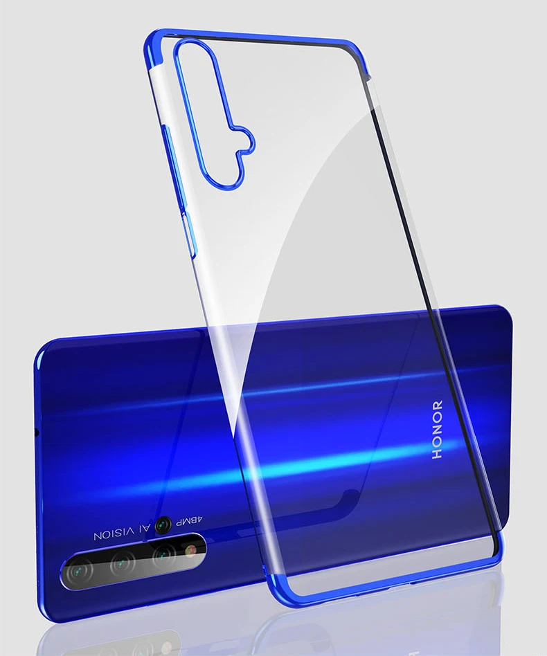 Чехол-накладка для телефона Huawei Honor 20 Pro 20i Lite View V20 прозрачный мягкий силиконовый