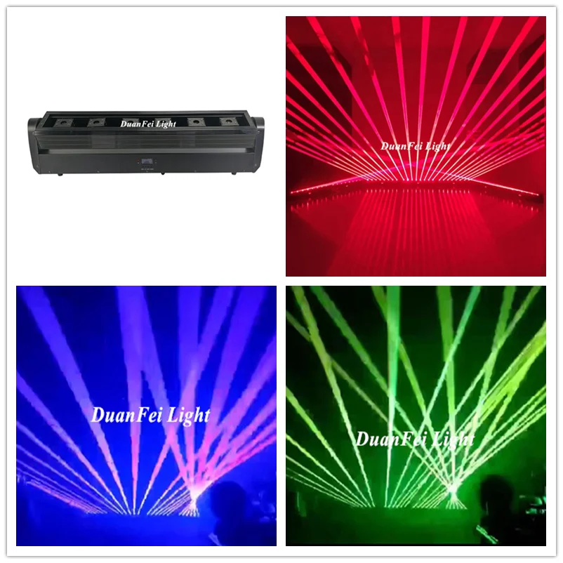 4 партии 6 глаз движущаяся головка бар лазерный свет dmx rgb луч Бар Диско dj Лазерный