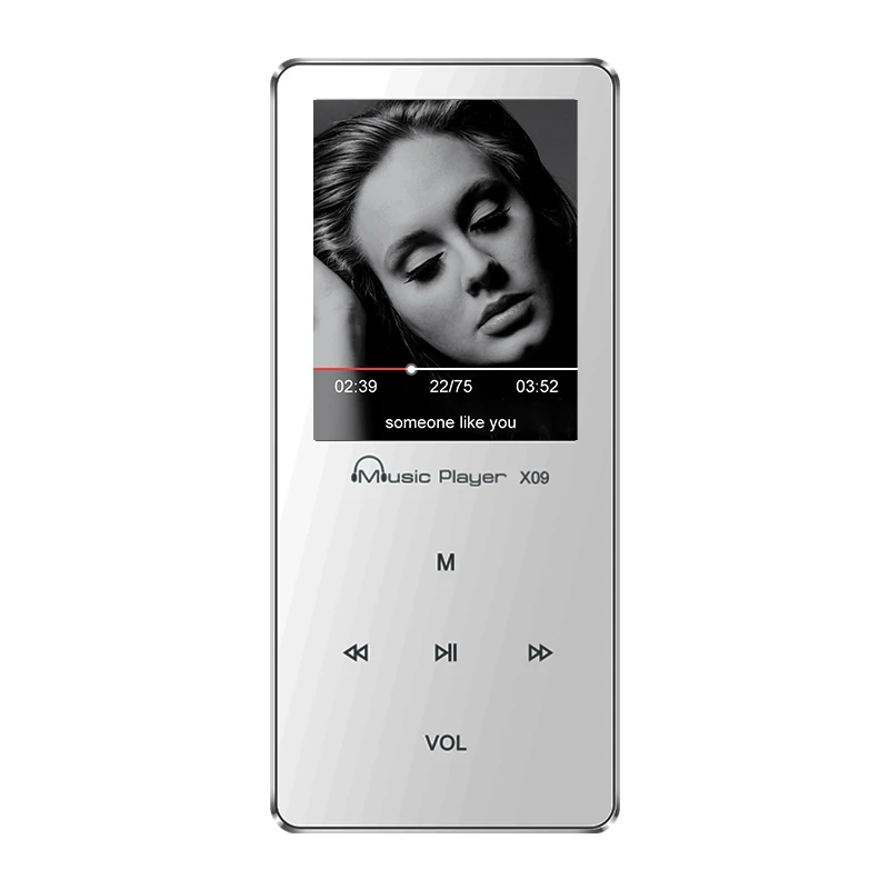Алюминий сплав MP4 плеер 16 ГБ с Встроенный динамик hifi Динамик fm IQQ X09 mp 4 музыка mp4 8