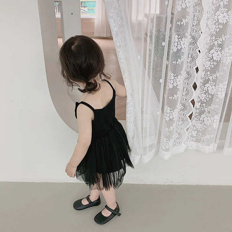 2019 Girls dress summer hot sale sweet Korean Edition sleeveless kids Newborn black party princess 1-5 years | Детская одежда и