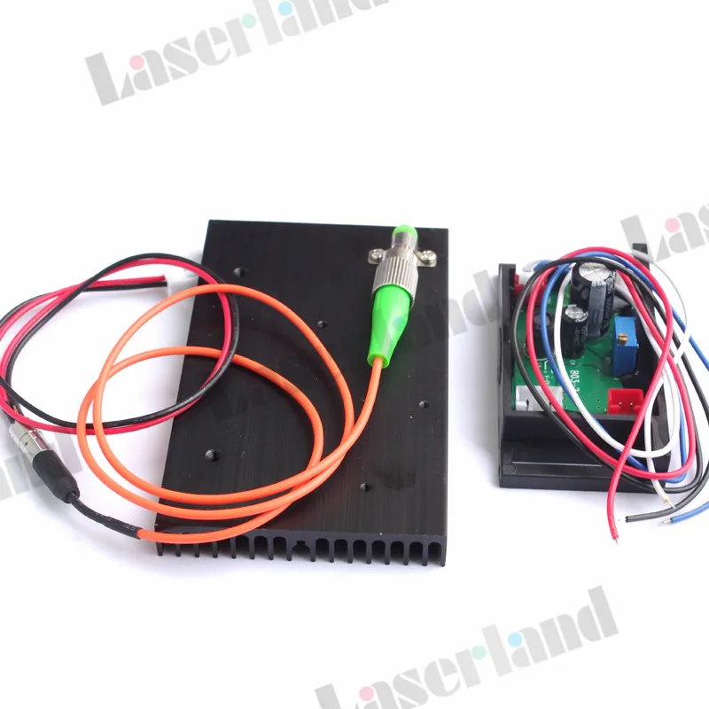 650nm 658nm 660nm 30mw 62,5/125um FC/APC красный волоконный лазерный модуль 12VDC ttl драйвер