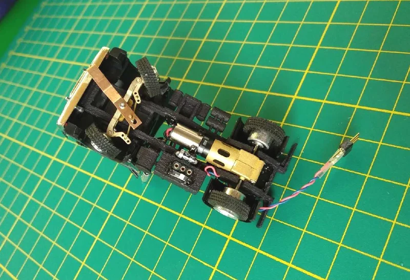 Dasmikro Das87 Das87E01 HO Масштаб 1/87 двухосный грузовик шасси Быстрый DIY комплект без кузова