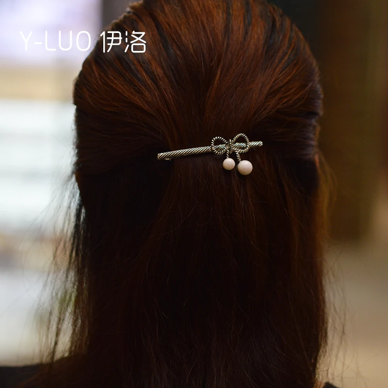 Женский головной убор 2017 маленькая Винтажная заколка для волос жемчужная