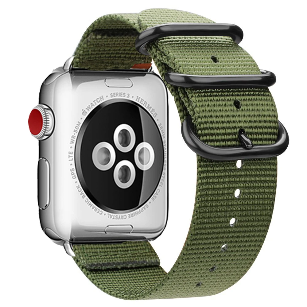 Высокое Качество петли для Apple Watch серии группа 3/2/1 Спортивный Браслет 42 мм 38