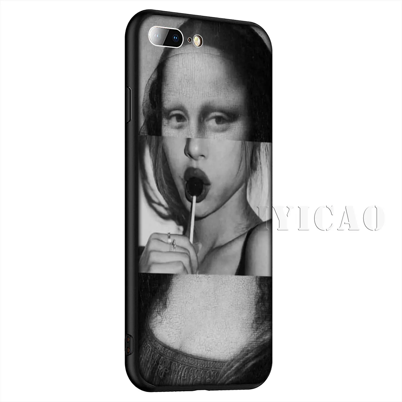Силиконовый мягкий чехол IYICAO Funny Face kimoji Ким Кардашьян для iPhone XR X XS Max 8 7 6 S Plus 5 5S SE |