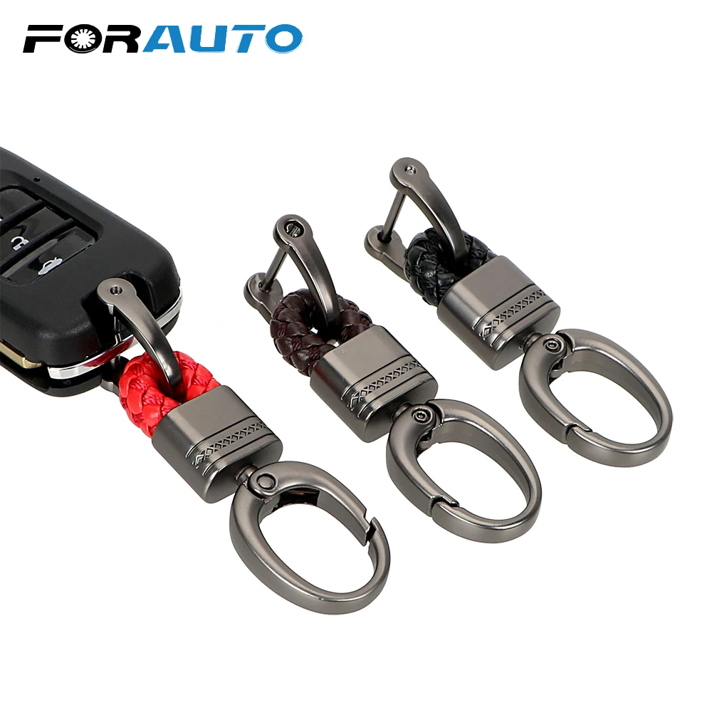 Брелок для автомобиля FORAUTO брелок ключей Плетеный вручную Пряжка подковы