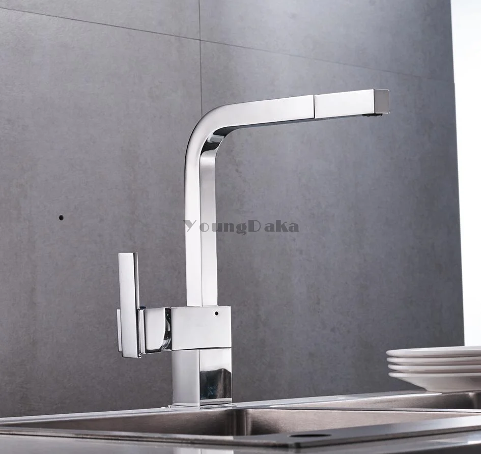 Новое поступление 2018 года Хромированный смеситель для кухонной раковины оптом и