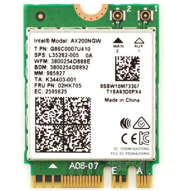 Карта для Intel AX200NGW ax200 Wi Fi 6 NGFF Bluetooth 5 0 2 4/5 GHz Wifi беспроводная карта|Сетевые карты| |