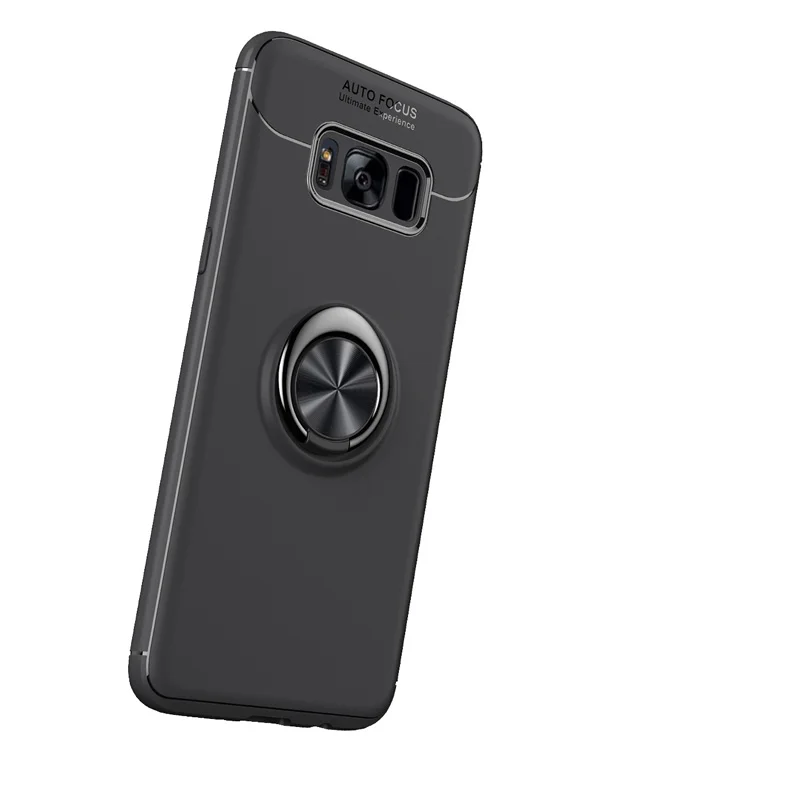 Роскошные противоударный чехол для телефона Samsung Galaxy S8 случаях Кронштейн кольцо