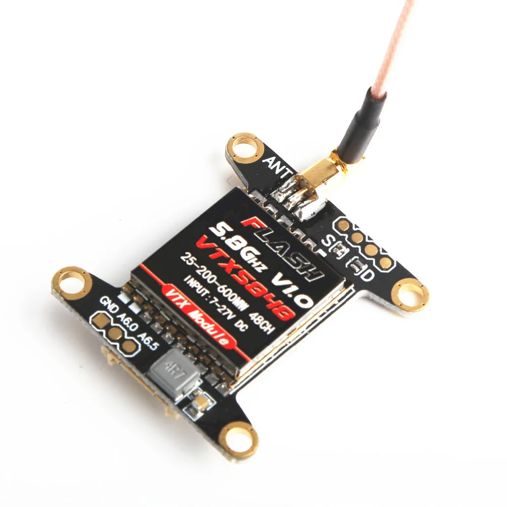 VTX5848 48CH 5 8G 25mW/200mW/600mW переключаемый модуль передатчика FPV PPM/SBUS/DSM2 управления |