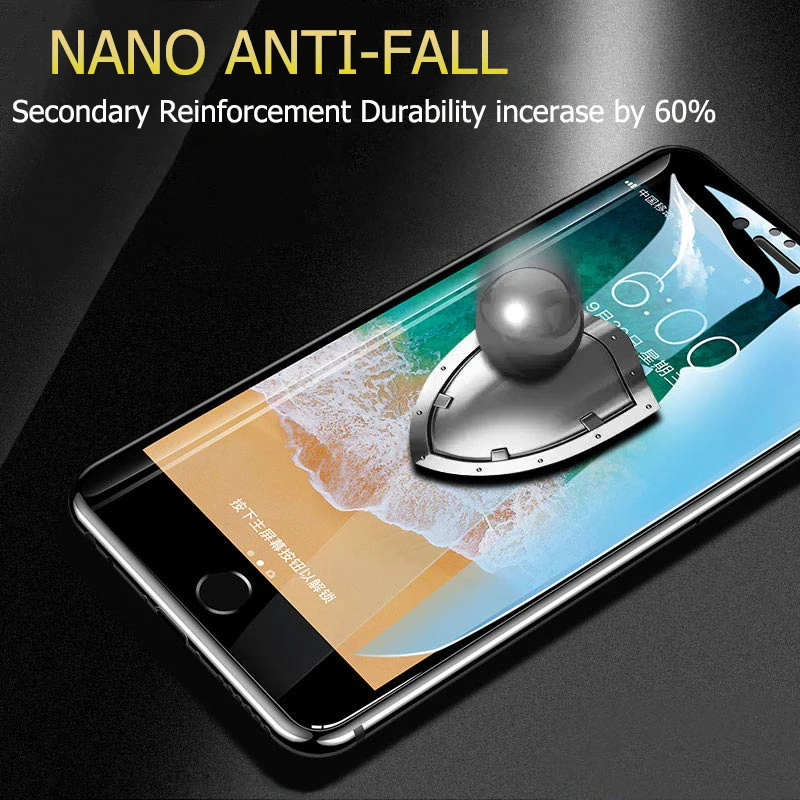 Закаленное стекло BiNFUL для iPhone 7 Plus 6 6s защитная пленка X XR 8 XS Max полное покрытие 5D |