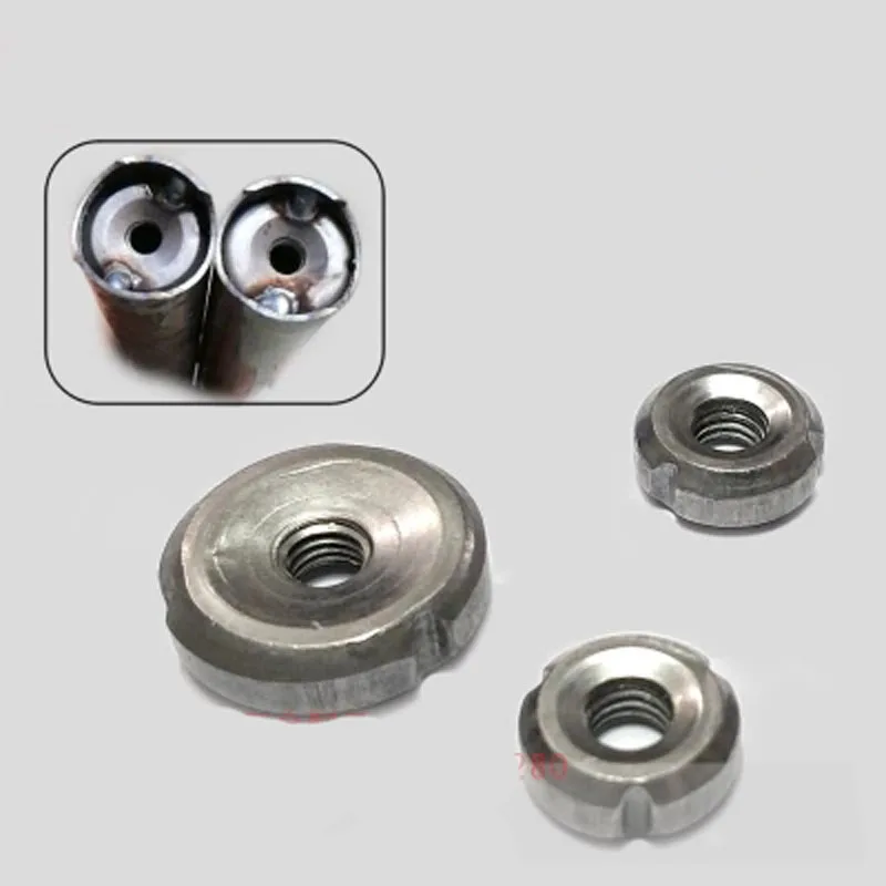 Сварочная гайка M6. Гайки-трубки. 25-трубная холодная круглая железная с внутренним