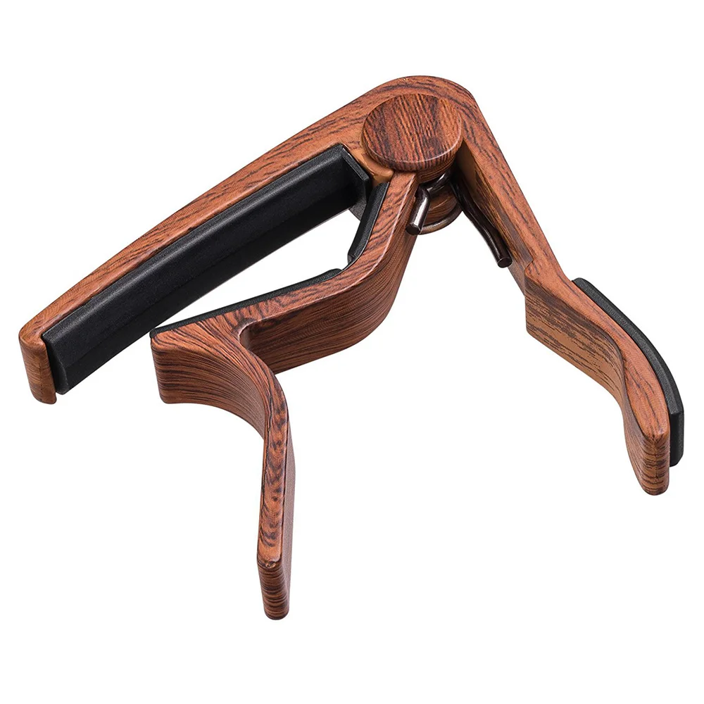 

New Wood Grain Metal Guitar Capo with Perfect Silicon Cushion for Guitar Ukulele Tuning