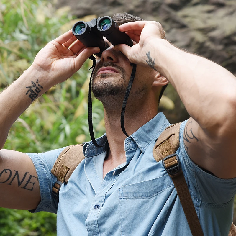 8X28 Мини бинокль водонепроницаемый телескоп широкий угол обзора для наружного