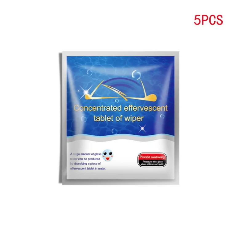 

5pcs Auto Car Windshield Glass Wash Cleaning Concentrated Effervescent Tablets Cleaner 2082