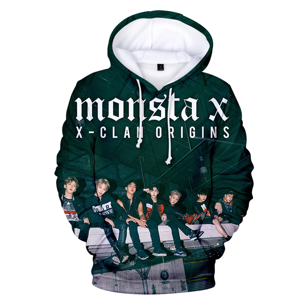 Новые толстовки Aikooki MONSTA X 3D для мужчин и женщин модная новая стильная толстовка в