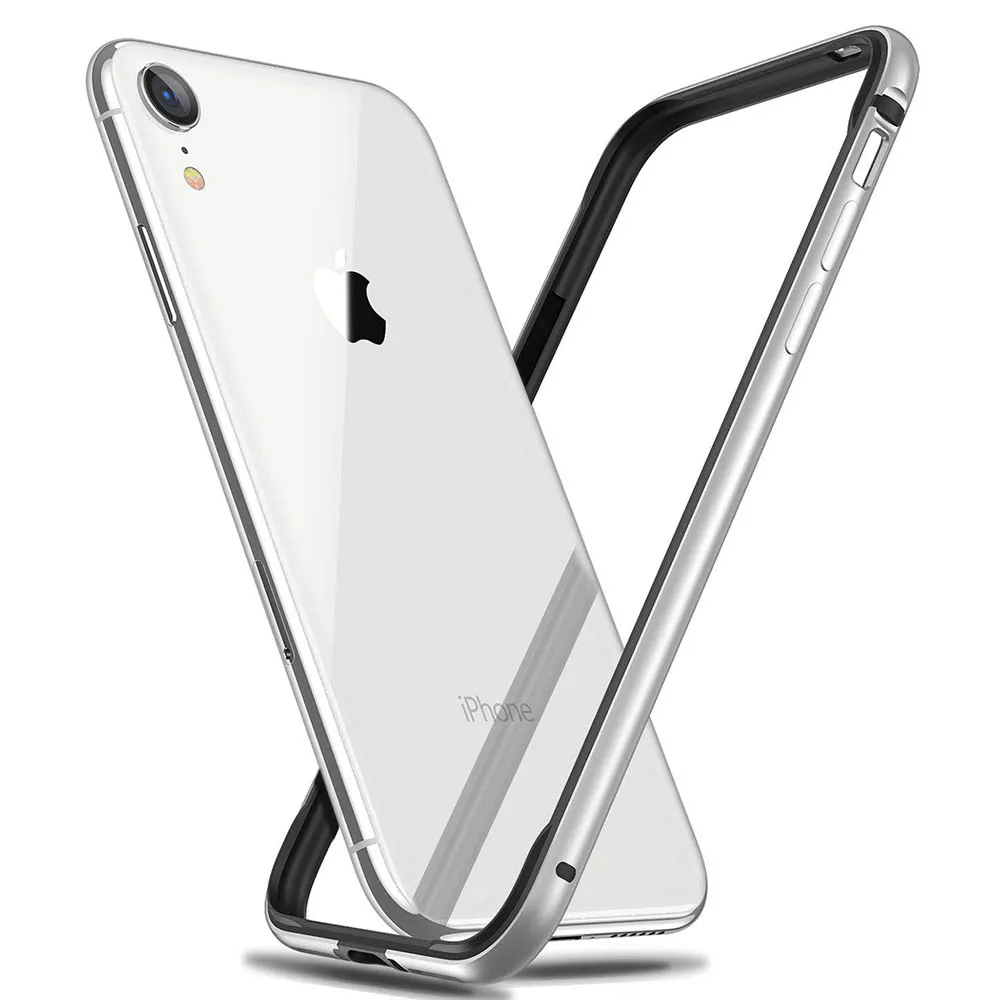 Чехол для Apple Iphone XS MAX XR 11 Pro Max Iphone11, чехол-бампер, Жесткий Тонкий чехол, мягкий чехол из ТПУ с внутренней рамкой, аксессуар - Цвет: Серебристый