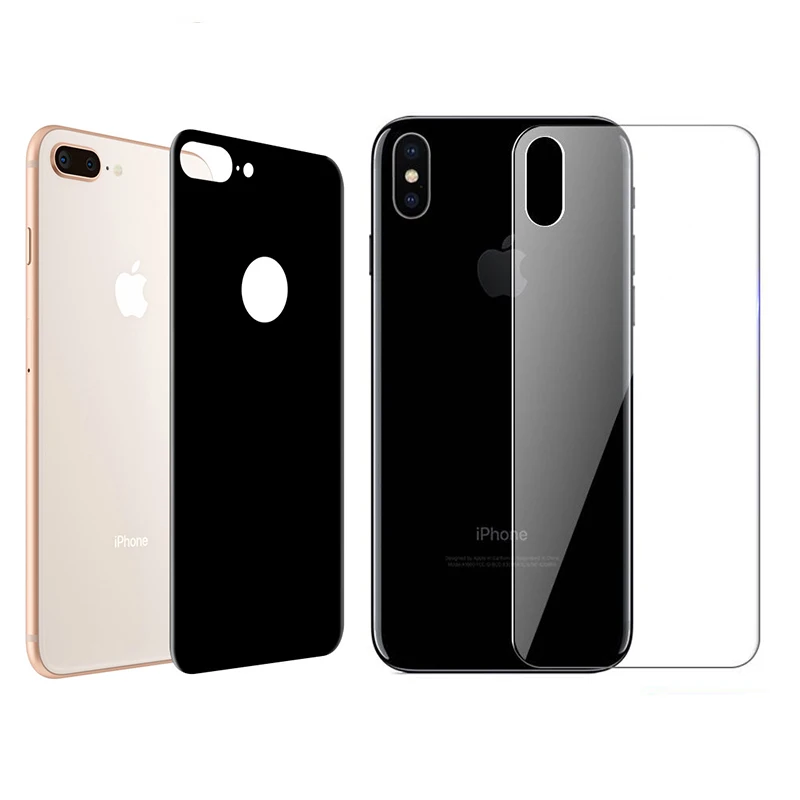 2 шт 3D полное покрытие Задняя стеклянная защита для iphone Xs Max Xr 6 6S 7 8 Plus 9H Закаленное