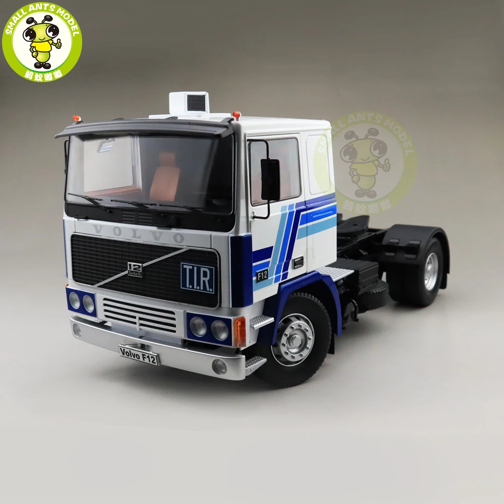 1/18 ROAD KINGS KK Volvo F1220 тягач 1977 литой автомобиль модели грузовиков игрушки для детей подарок белый и синий
