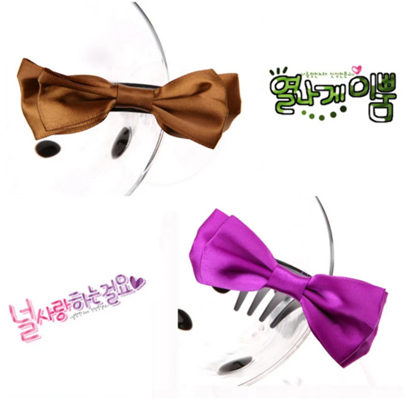 Тканевые гребни с бантом для женщин и девочек держатель волос платье аксессуары