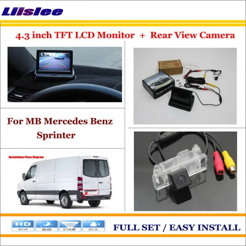 

Auto Camera For Mercedes Benz Sprinter Car 4.3" LCD Screen Monitor Reverse Back up Rear Camera Rearview Parking System