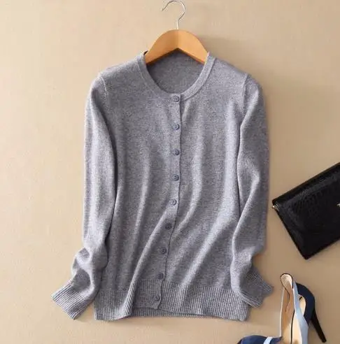 Cashmere Sweater women Coat Casual o-Neck Long Sleeve Crochet Knitted Female jumper pull femme Tops Cardigans |