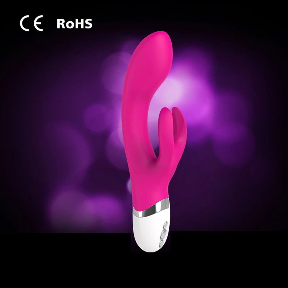 Wowyes G-spot кролик вибратор перезаряжаемый водостойкий вибрирующий фаллоимитатор