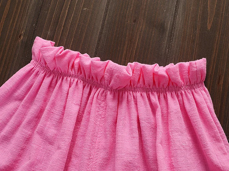 IENENS детские летние дети девочка ребенок Повседневное Девушки Твердые Цвет