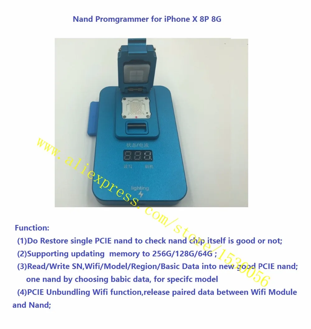 JC PRO1000 PRO 1000 PCIE LGA110 nand promgrammer для iPhone X 8P 8G SN серийный номер wifi bt mac чтение/запись