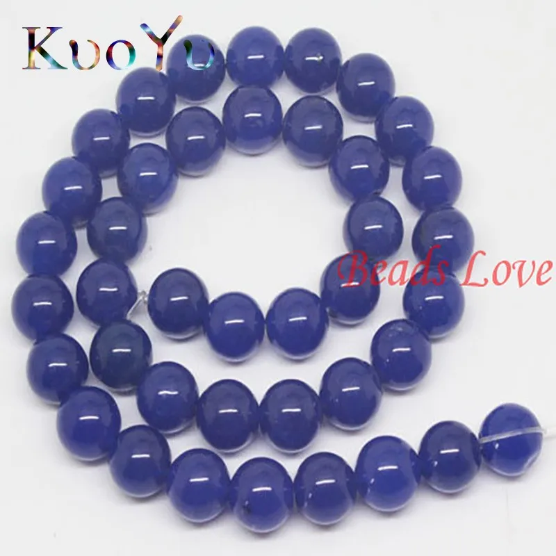 AAA+ Natural Dark Blue Jades Round Loose Stone Beads For Jewelry Making 15.5&quot 4/6/8/10/12mm DIY Bracelet Pendant Necklace | Украшения и