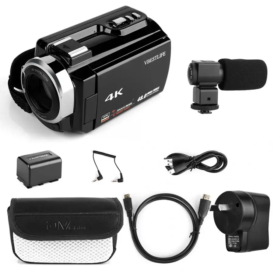 4 K 48MP WiFi цифровая видеокамера с функцией ночного видения camaras - Цвет: AU Plug