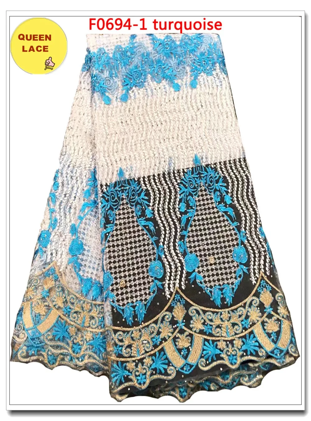 2018 Latest Nigerian Tulle Lace French Net Fabric With Beads And Stones | Дом и сад