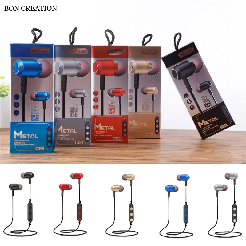 Новейшая модель BT002 шейным Bluetooth наушники беспроводные для Xiaomi iPhone стерео auriculares