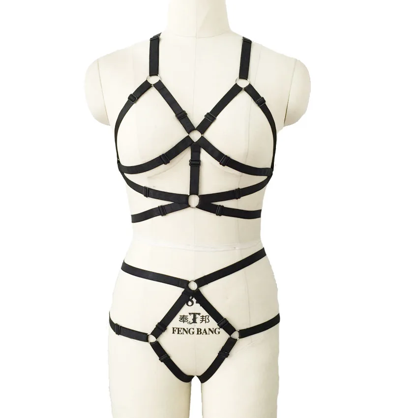 Новинка черный бюстгальтер с металлической пряжкой для вечеринки сексуальный