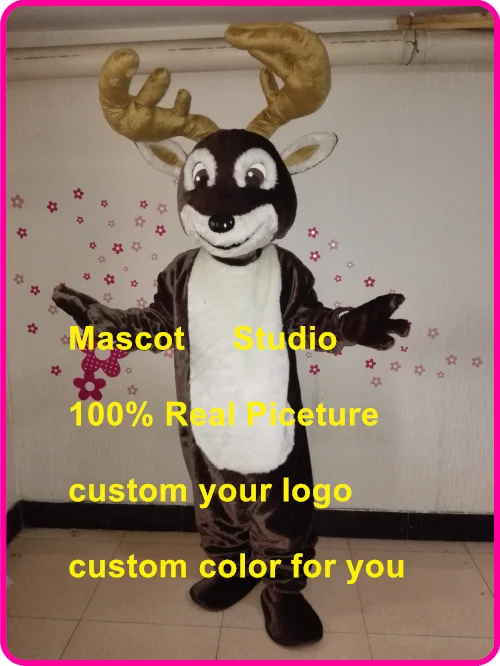 deer mascot costume reindeer moose custom fancy anime cosplay kit mascotte theme dress 41378 | Тематическая одежда и