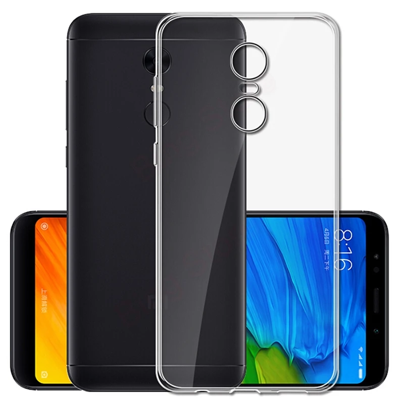 Чехол для телефона Xiaomi Redmi Note 5 6 5A 6A Plus Pro S2 Y1 Y1 Lite Мягкий силиконовый прозрачный чехол из ТПУ s прозрачная задняя крышка