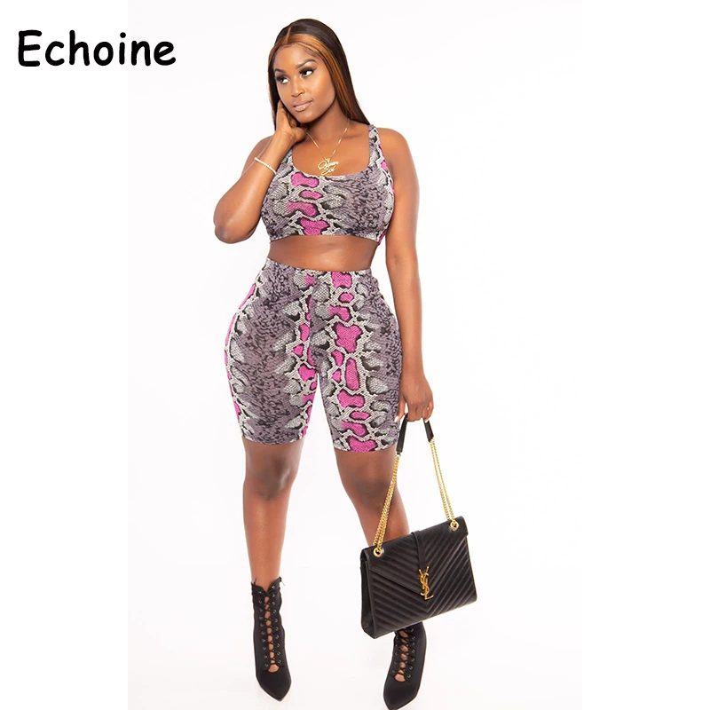 Женский спортивный костюм Echoine комплект из двух предметов укороченный топ со