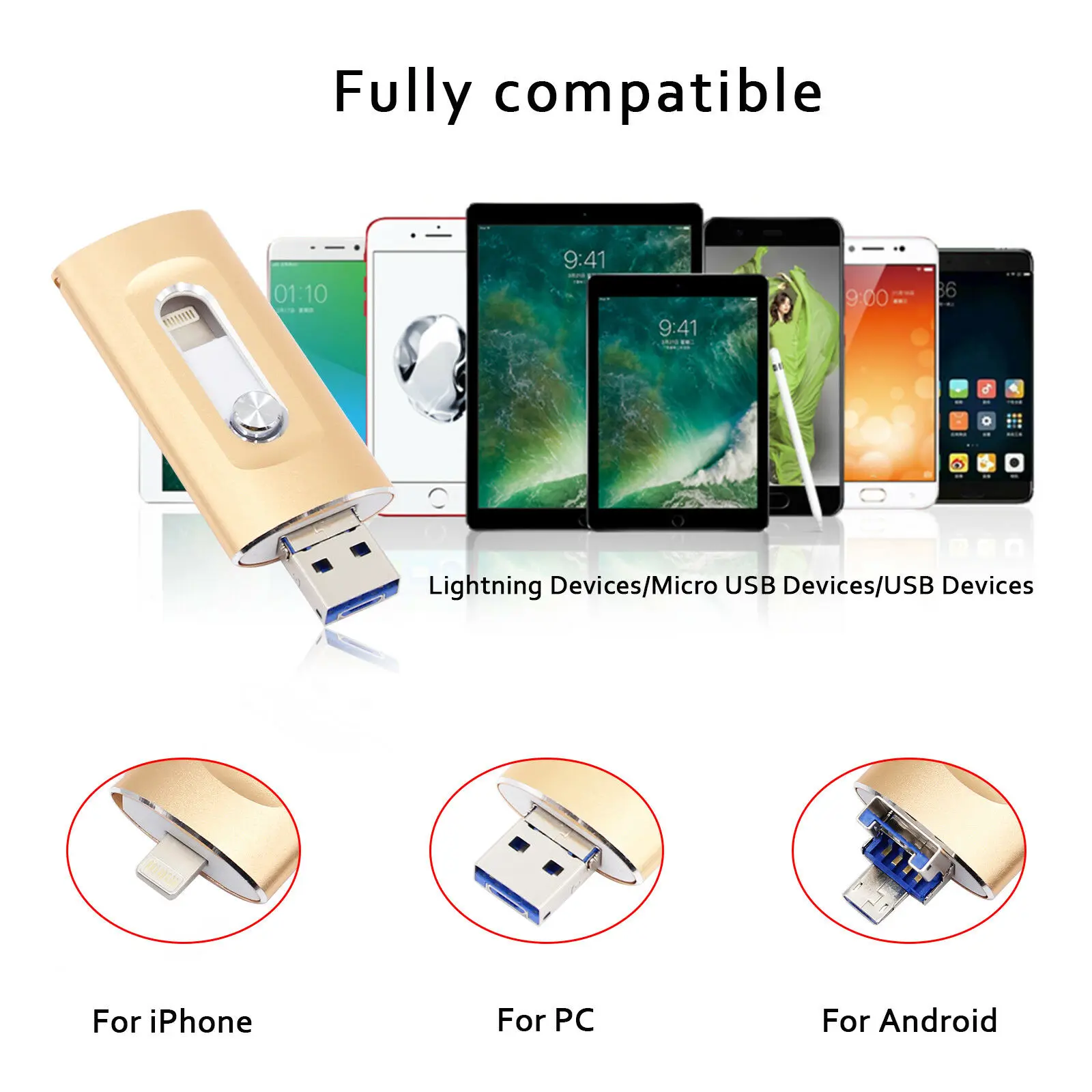 OTG Usb флеш накопитель 16 ГБ 32 64 128 256 карта памяти для iphone XS 8 7 Plus 6 6s флешка ipad|USB