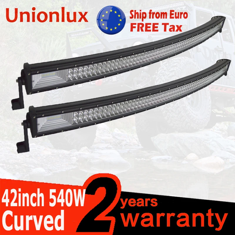 Изогнутый 42 дюймовый автомобильный 7D светодиодный светильник бар для работы
