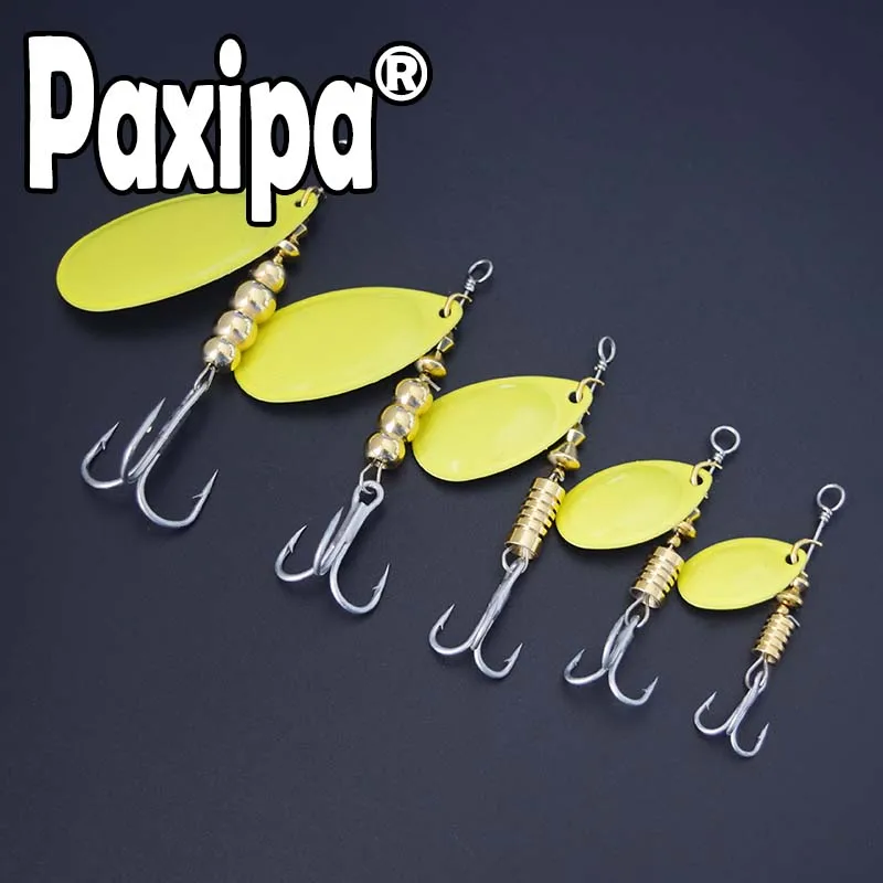 1 pc Spinner Bait Lure 1.4g to 14g Treble Hook Spoon Artificial Metal Fishing Bass Hard | Спорт и развлечения