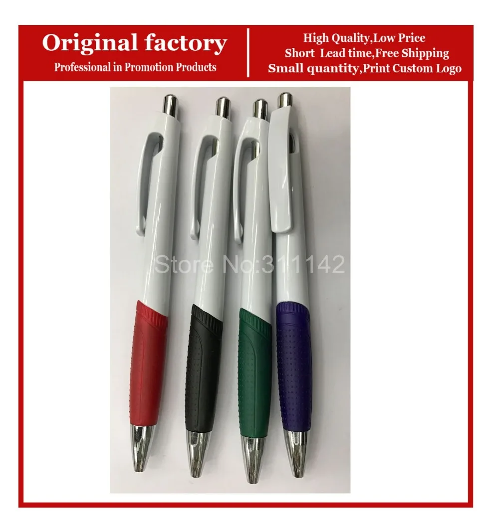 Рекламная бизнес-реклама ручки с логотипом дешевая пластиковая шариковая ручка