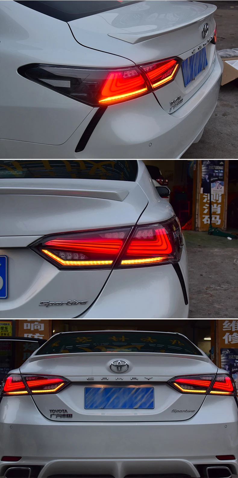 Автомобильный Стильный чехол для задних фонарей, чехол для Toyota camry RS-TYPE, задний фонарь, светодиодный задний фонарь, светодиодный DRL