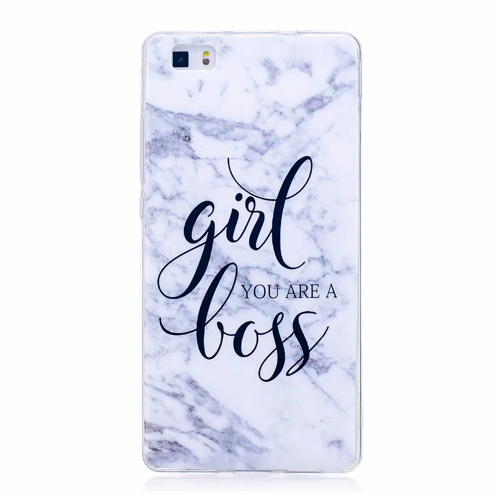 ARYIKUM Silicone Case For etui Huawei P8 Lite P8Lite ALE-L21 Marble SmartPhone Coque Cover Huawey Hawei Funda |